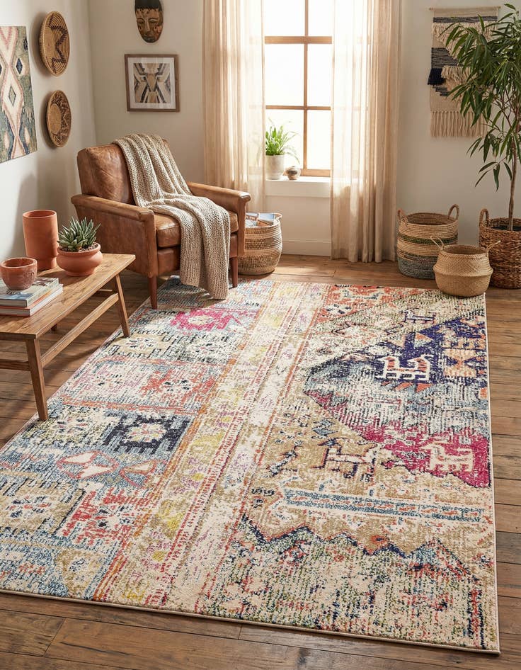 Detail image of 5' x 8' Washable El Paso Rug