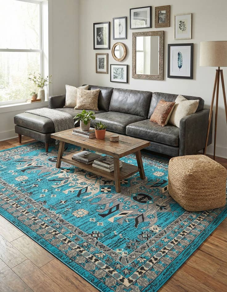 Detail image of 7' x 10' Heris Rug