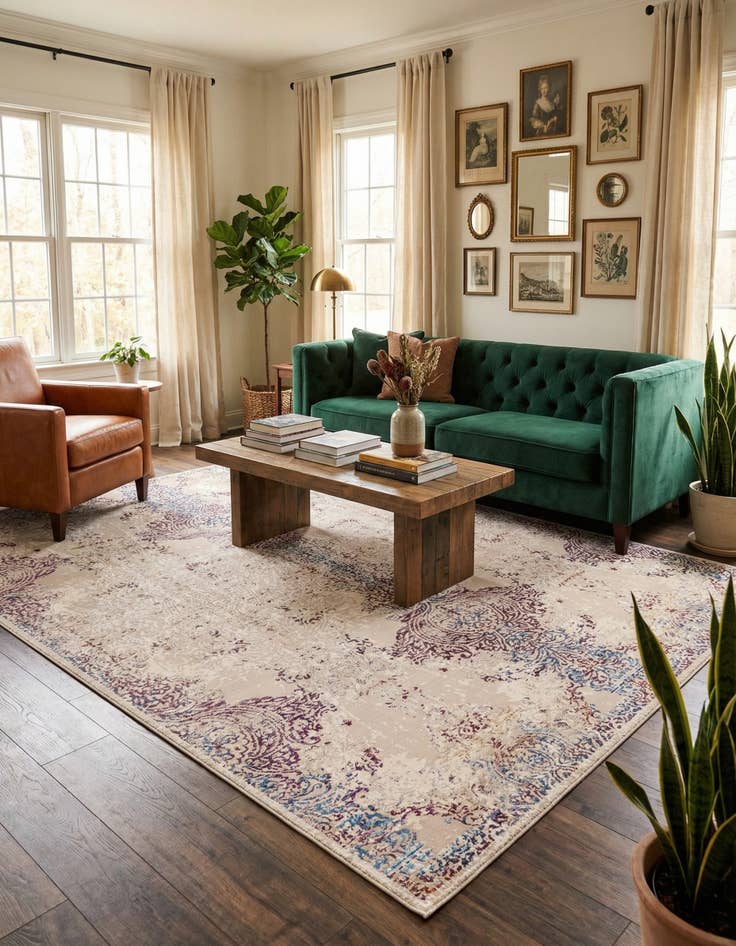 Detail image of 7' 10 x 9' 8 Deepa Rug