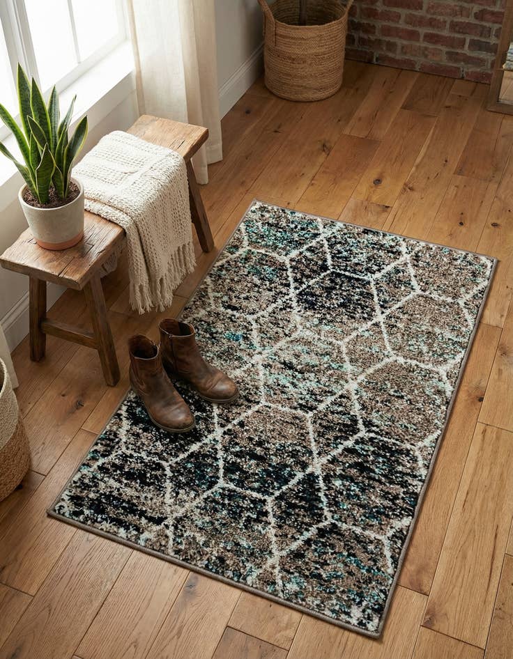 Detail image of 2' x 3' Trellis Frieze Rug
