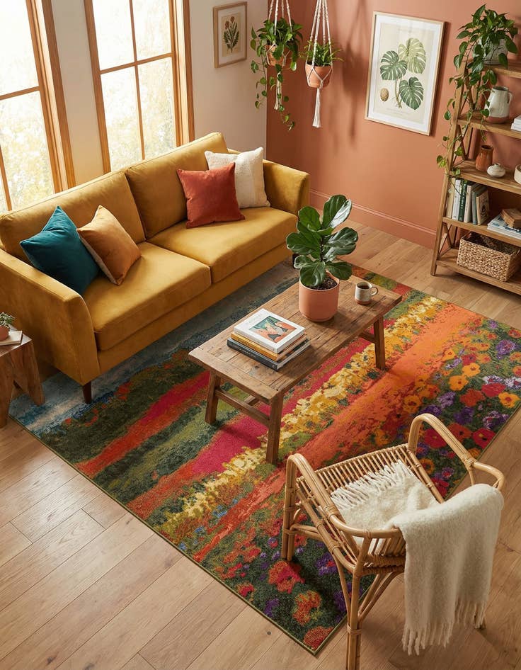 Detail image of 7' x 10'  Washable Casablanca Rug