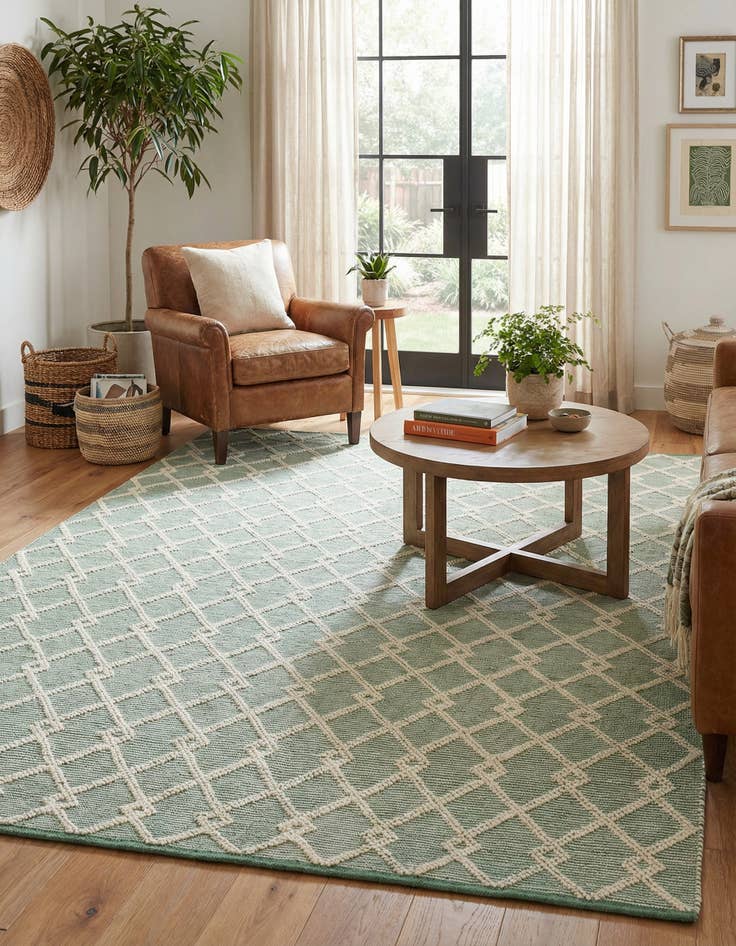 Detail image of 7' 10 x 10'  Hand Knotted Jill Zarin Dorset Rug