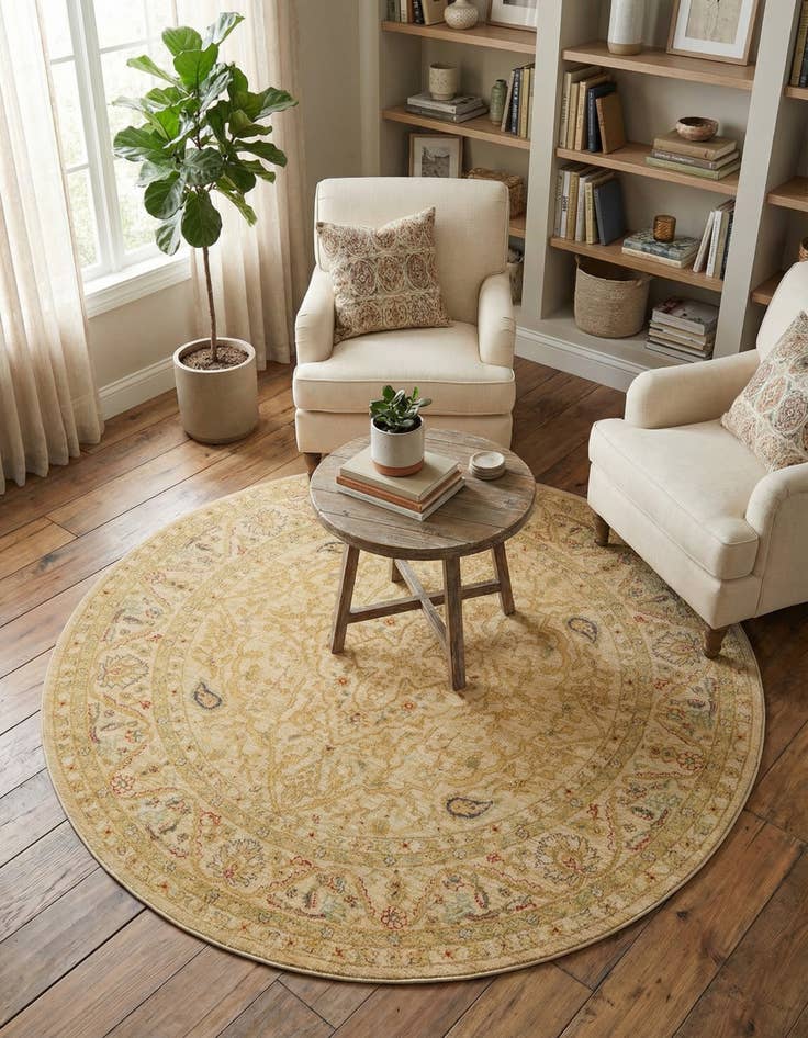 Detail image of 6' x 6' Kensington Round Rug