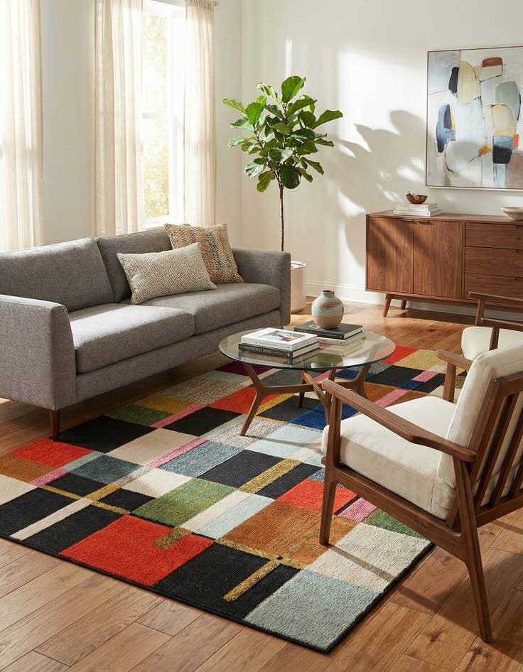 Detail image of 5' 3 x 8' Washable Casablanca Indoor / Outdoor Rug