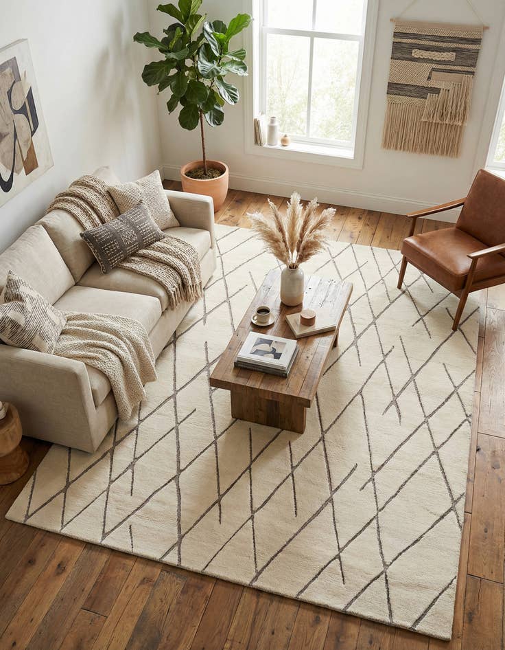 Detail image of 7' 10 x 10' Atlas Moroccan Wool Rug