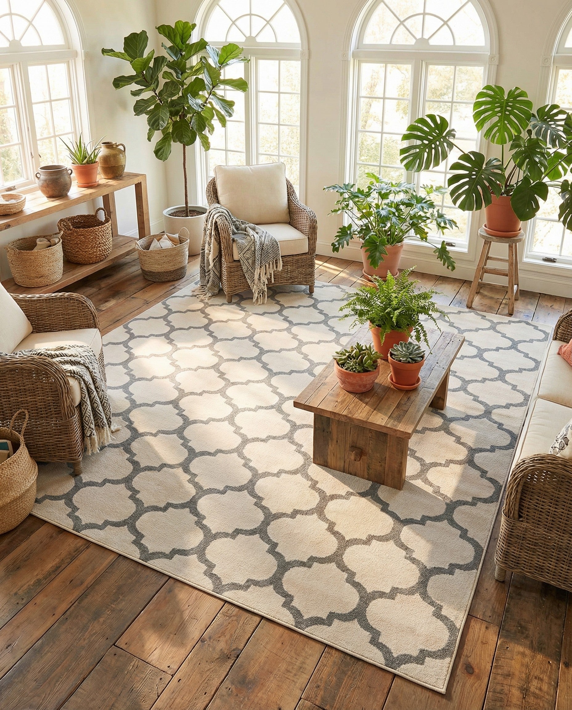 10' x 10' Trellis Square Rug