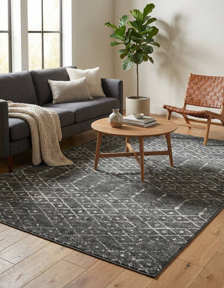 Detail image of 5' 3 x 8' Paxon Trellis Rug