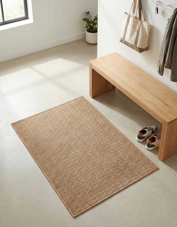 Detail image of 2' 2 x 3' Washable Modern Indoor / Outdoor Rug