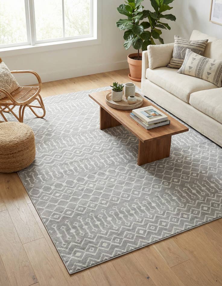 Detail image of 9' x 12' Kasbah Trellis Rug