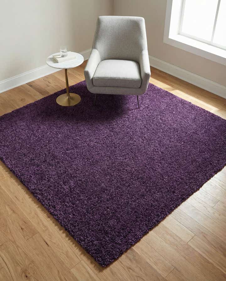 5' 3 x 5' 3 Solid Frieze Square Rug