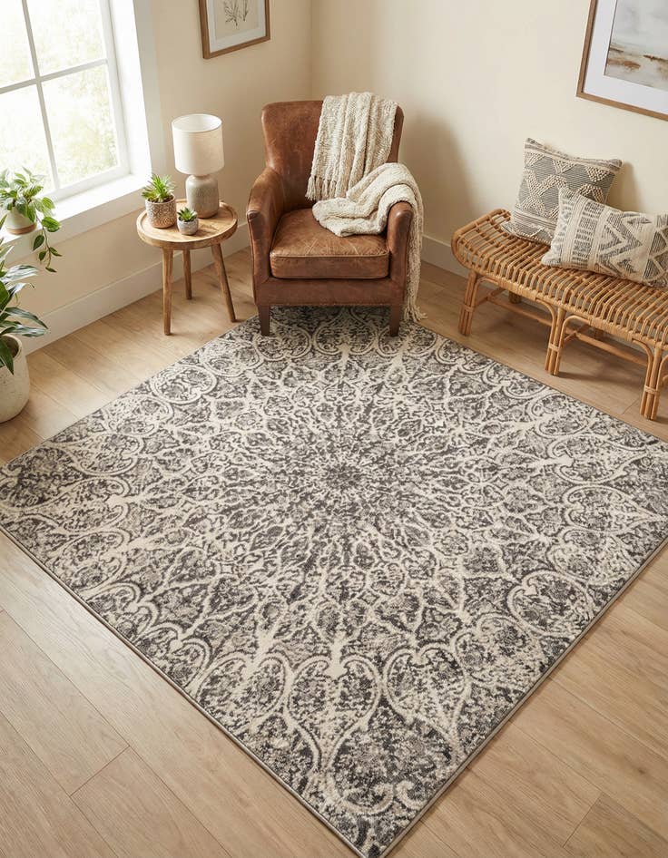 Detail image of 6' x 6' Monte Carlo Square Rug