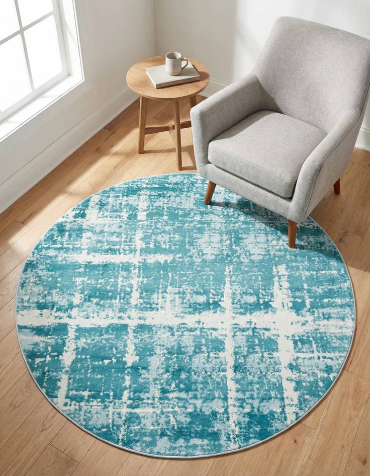 Detail image of 5' 3 x 5' 3 Uptown Lexington Avenue Round Rug