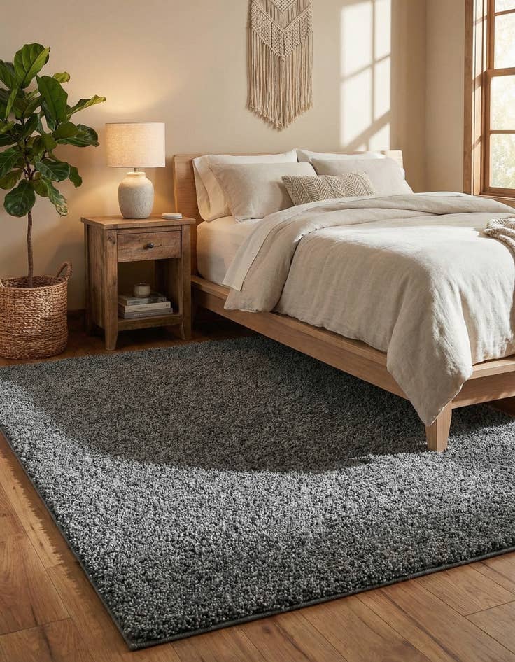 Detail image of 5' x 8' Soft Solid Shag Rug