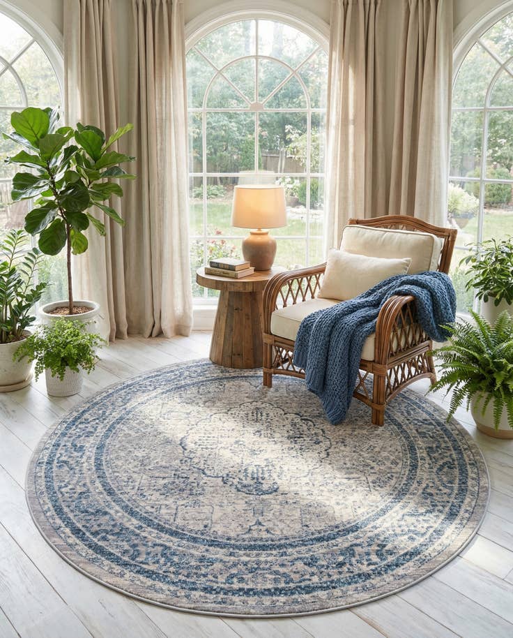 Detail image of 6' x 6' Noble Round Rug