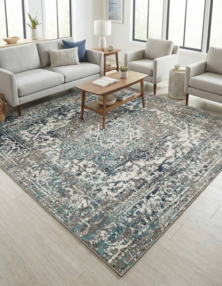 Detail image of 7' 10 x 7' 10 Arlington Square Rug