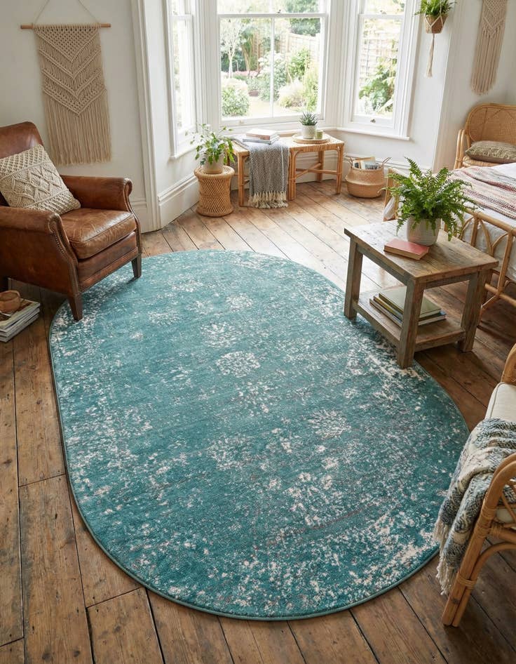 Detail image of 5' 3 x 8' Monaco Oval Rug