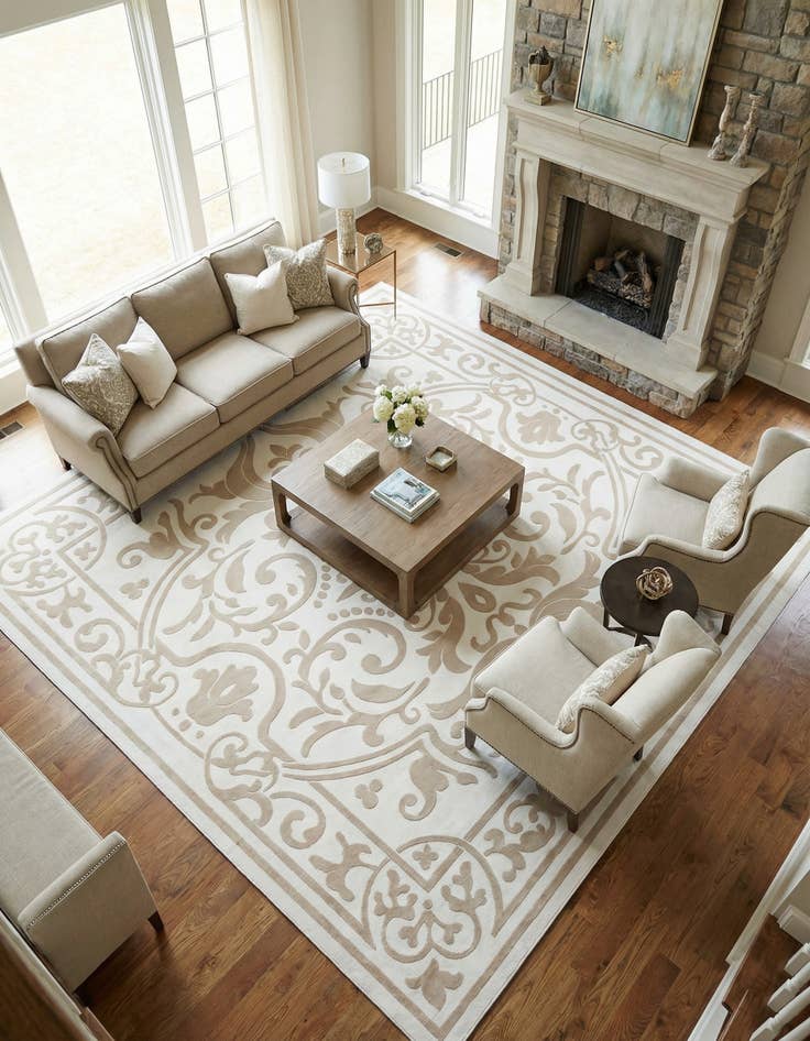 Detail image of 10' 8 x 10' 8 Hermitage Square Rug