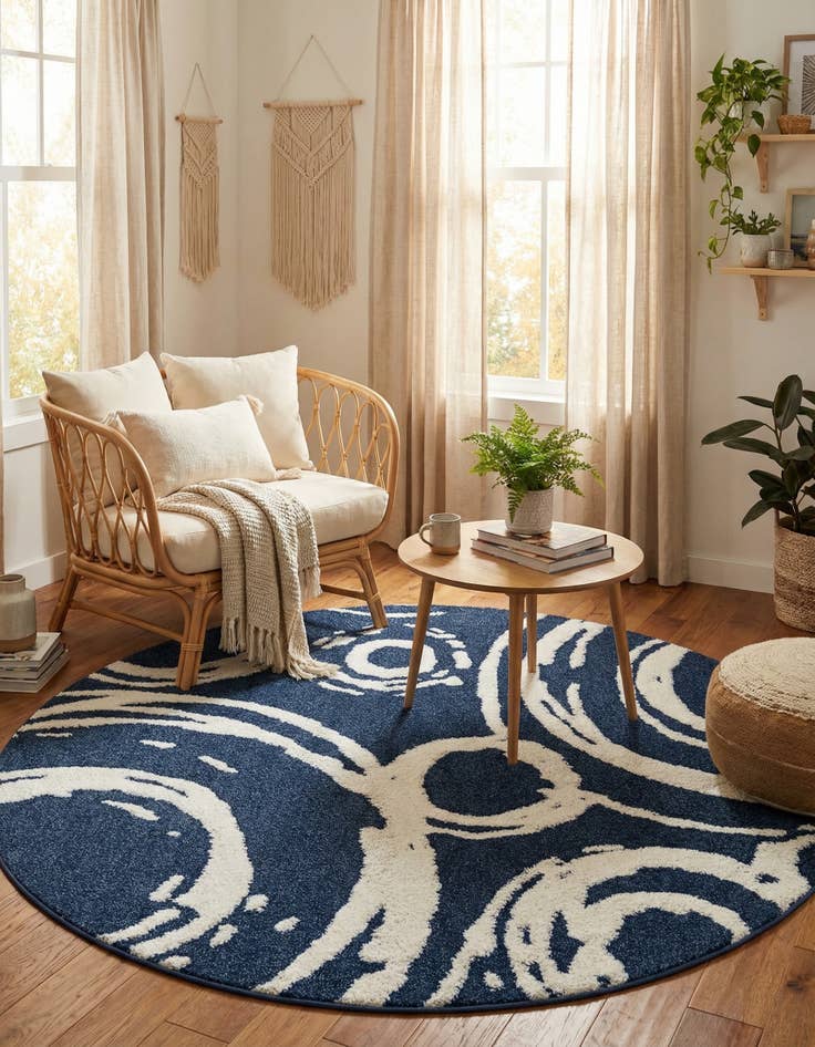 Detail image of 7' 10 x 7' 10 Boho Round Rug
