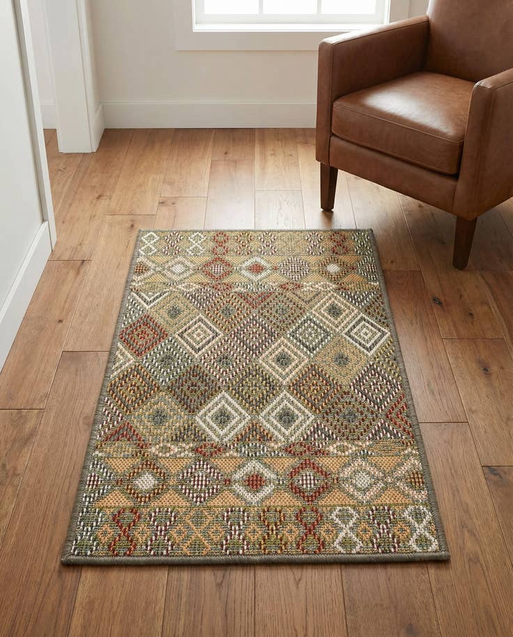 Detail image of 2' x 3' Easy-Clean Baja Indoor / Outdoor Rug