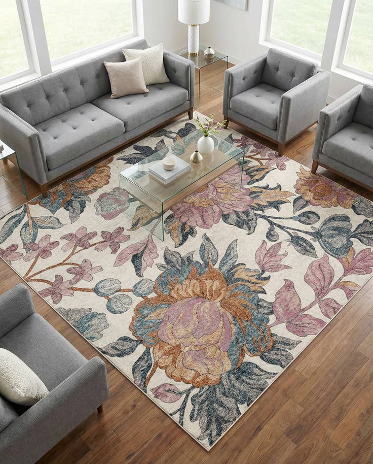 Detail image of 8' x 8' Blossom Square Rug