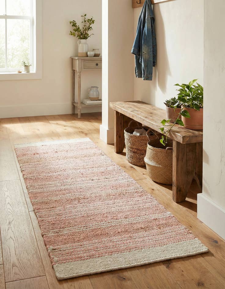 Detail image of 2' x 5' 1  Hand Woven Lariat Runner Rug