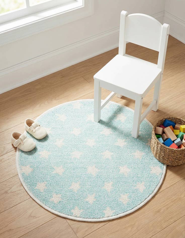 Detail image of 2' 2 x 2' 2 Whimsy Kids Round Rug
