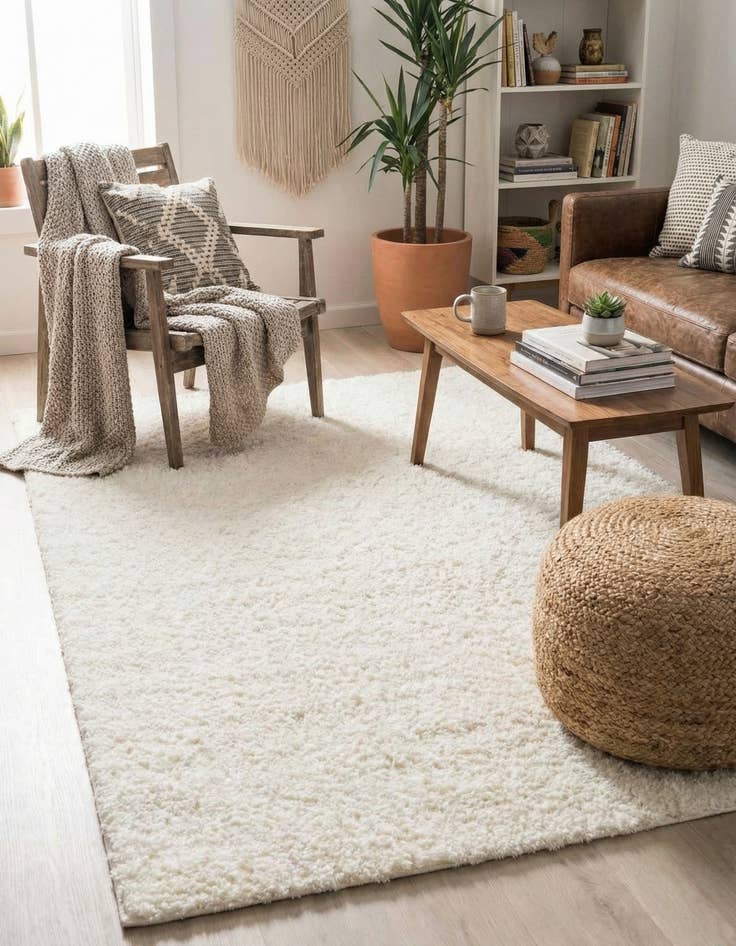 Detail image of 5' x 8' Studio Solid Shag Rug