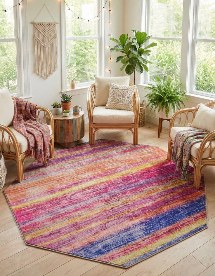 Detail image of 7' 7 x 7' 7 Asha Octagon Rug