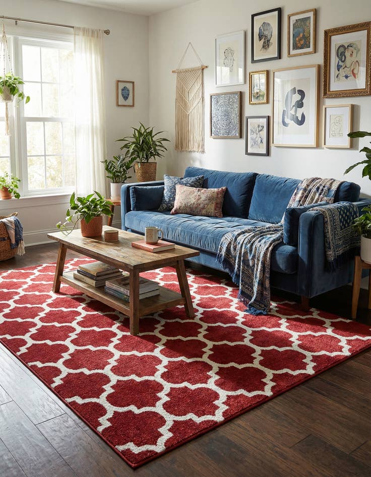 Detail image of 7' x 10' Trellis Rug