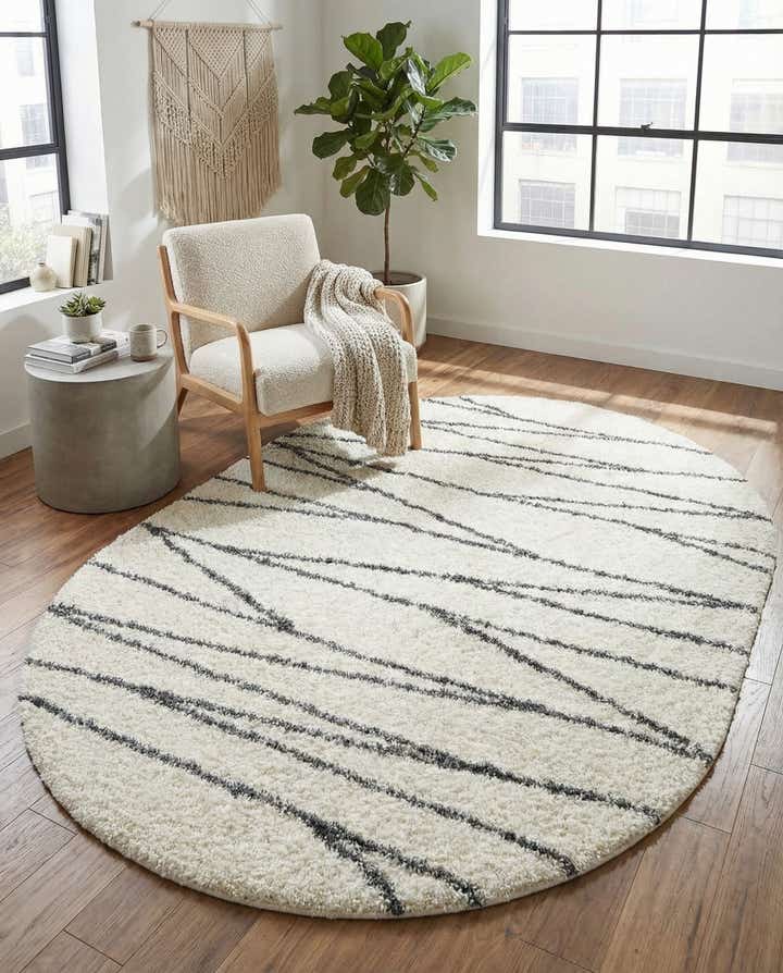 7' 10 x 10' Serenity Shag Oval Rug