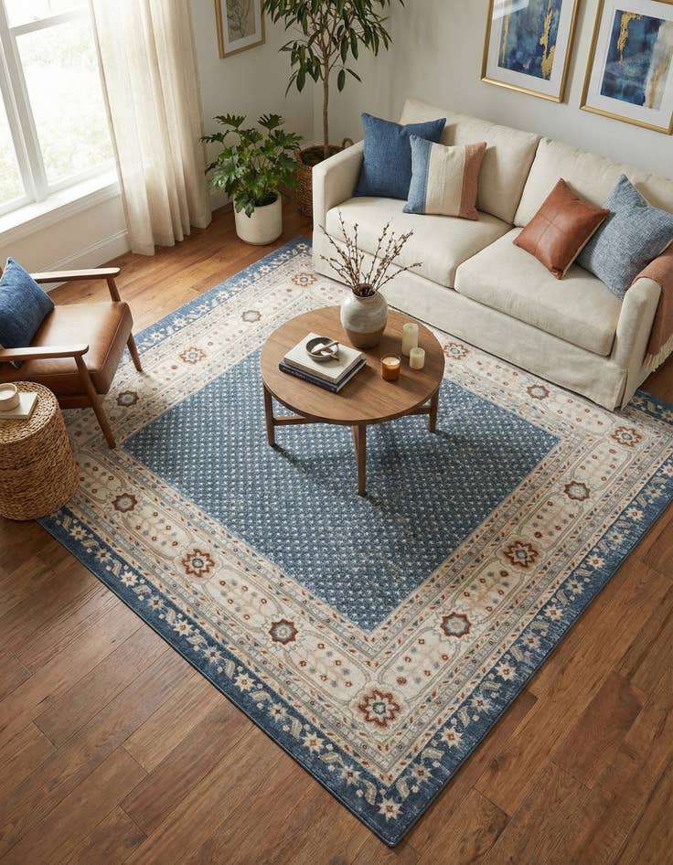 Detail image of 7' 10 x 7' 10 Charlotte Square Rug