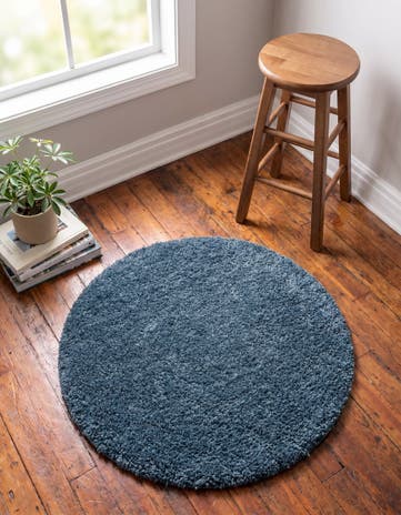2' x 2' Zermatt Shag Round Rug