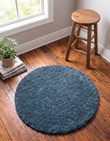 2' x 2' Zermatt Shag Round Rug