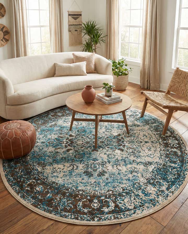 7' x 7' Ankara Round Rug