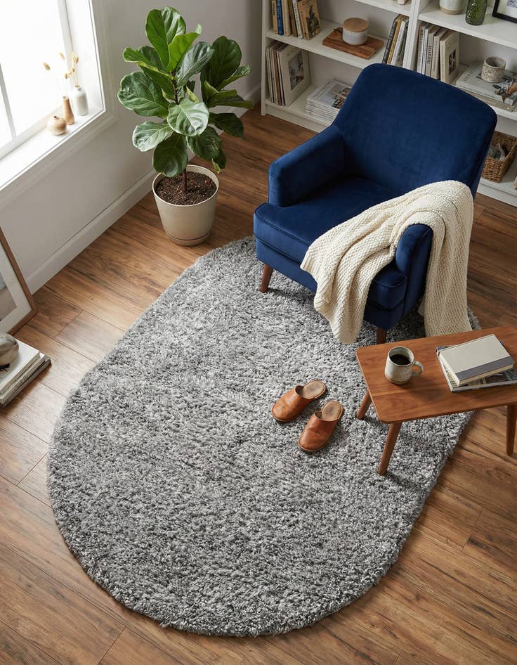 Detail image of 3' x 5' 3 Zermatt Shag Oval Rug