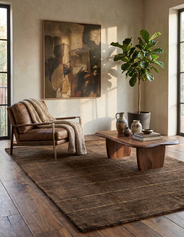 Detail image of 4' 7 x 6' 4 Juma Wool Rug