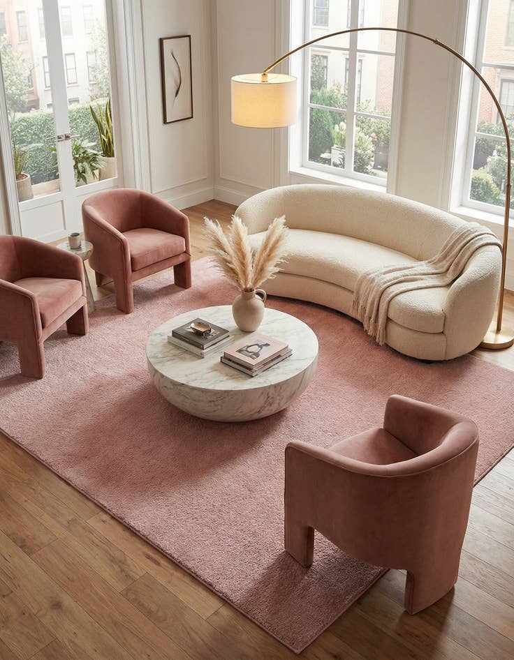 Detail image of 10' x 13' Solid Frieze Rug