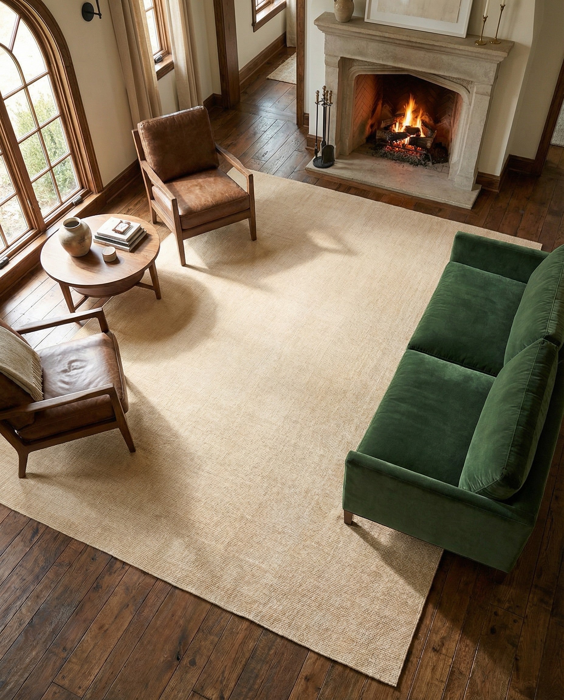 9' x 12' Hand Woven Jill Zarin English Manor Wool Rug