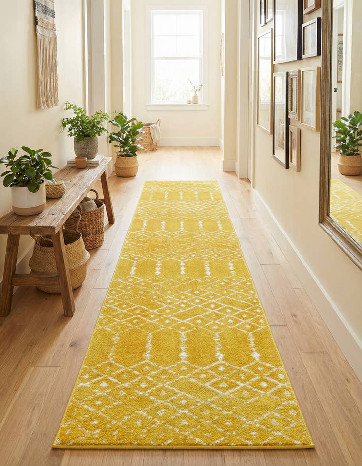 Detail image of 2' x 9' 10 Paxon Trellis Runner Rug