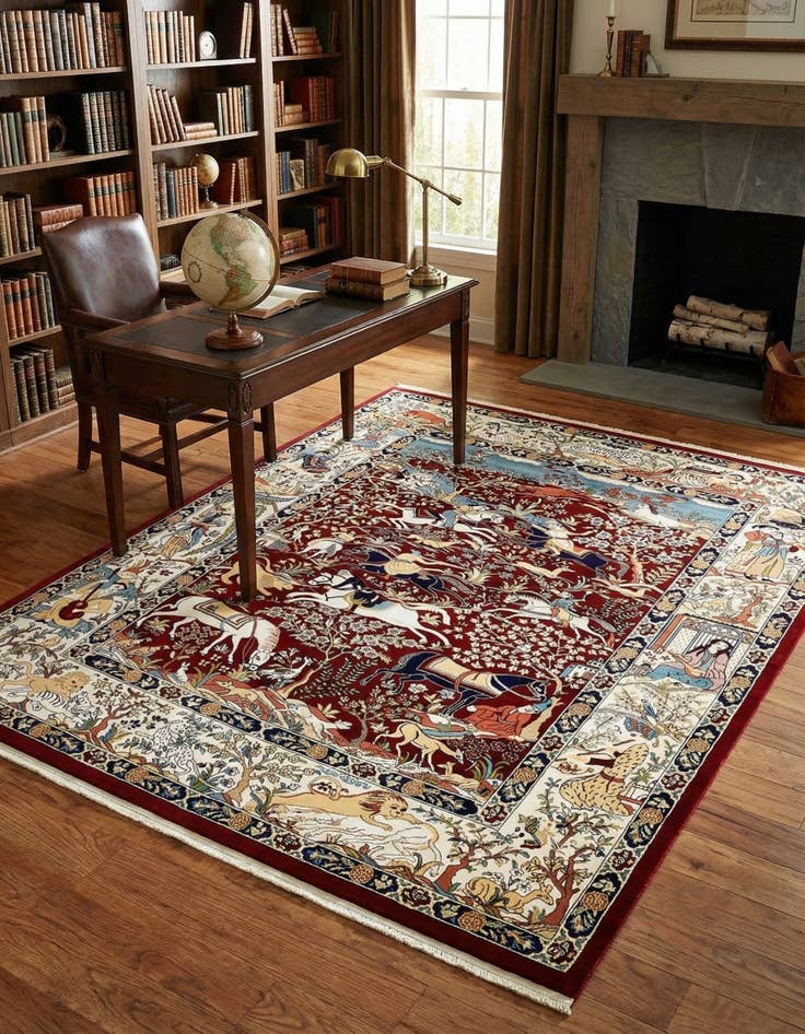 Detail image of 7' 10 x 10' Nain Design Rug