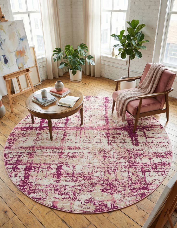 Detail image of Jill Zarin 7' 10 x 7' 10 Uptown Lexington Avenue Round Rug