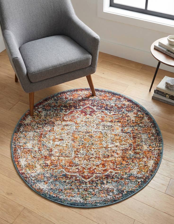 Detail image of 3' 3 x 3' 3 Isabella Round Rug