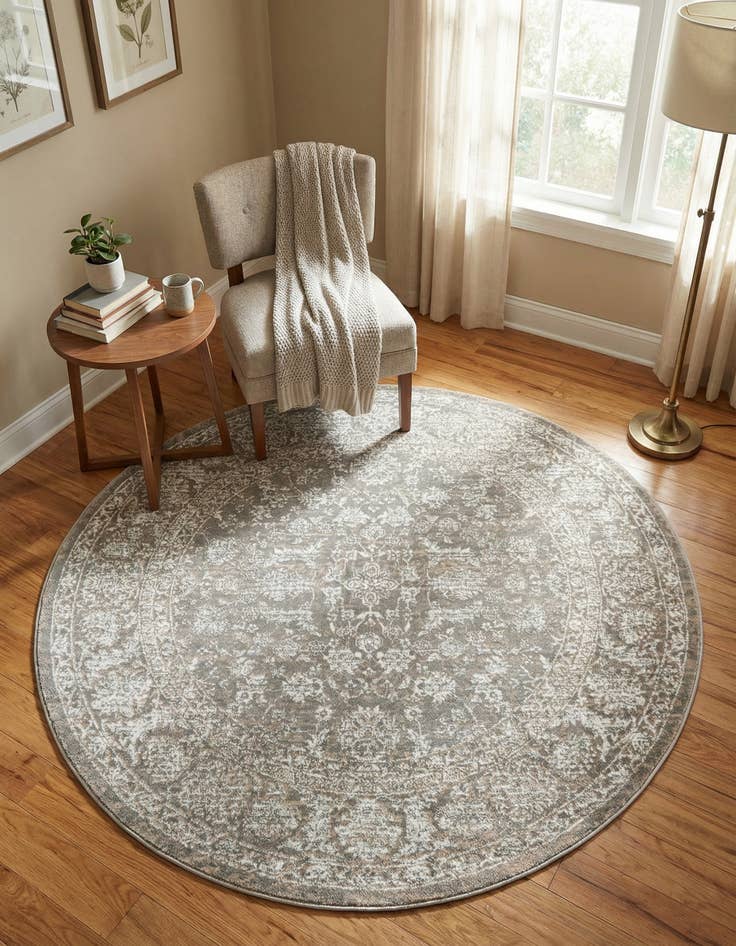 Detail image of 5' 3 x 5' 3 Uptown Central Park Round Rug