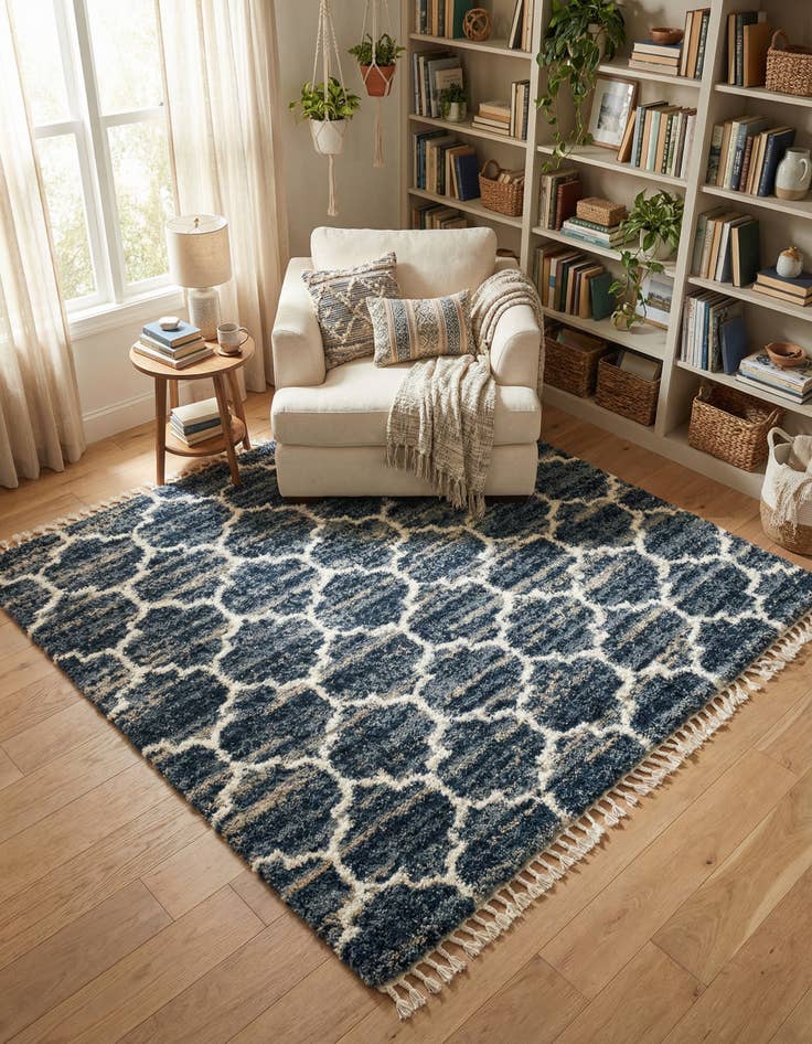 Detail image of 8' x 8' Lagom Shag Square Rug