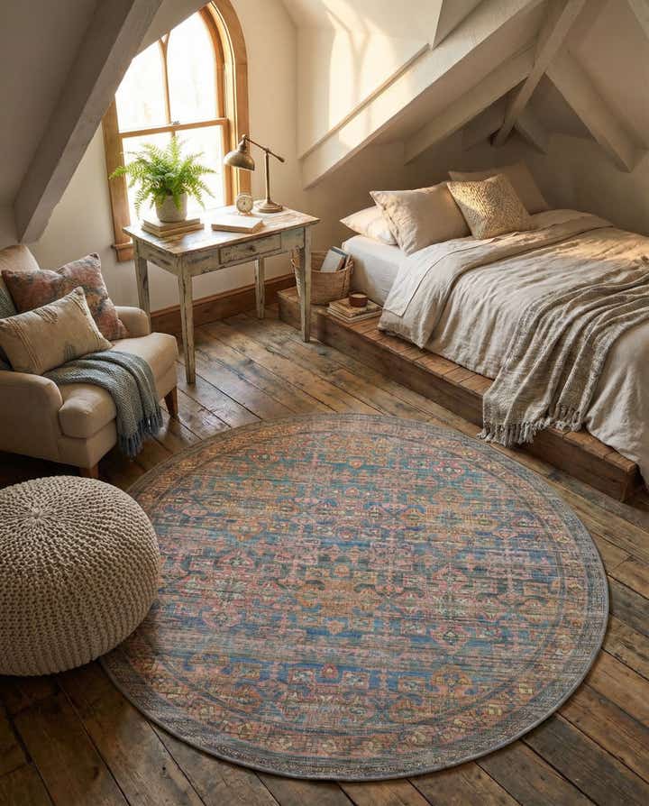 5' 3 x 5' 3 Nostalgia Round Rug