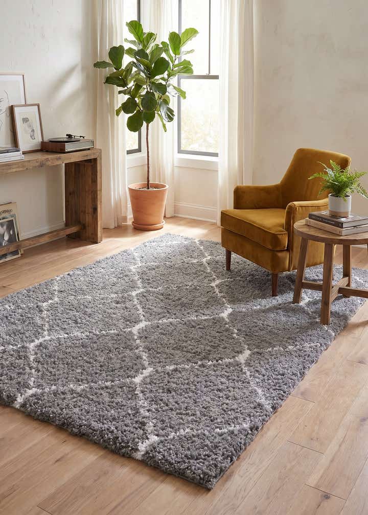 5' 3 x 7' Moroccan Shag Rug