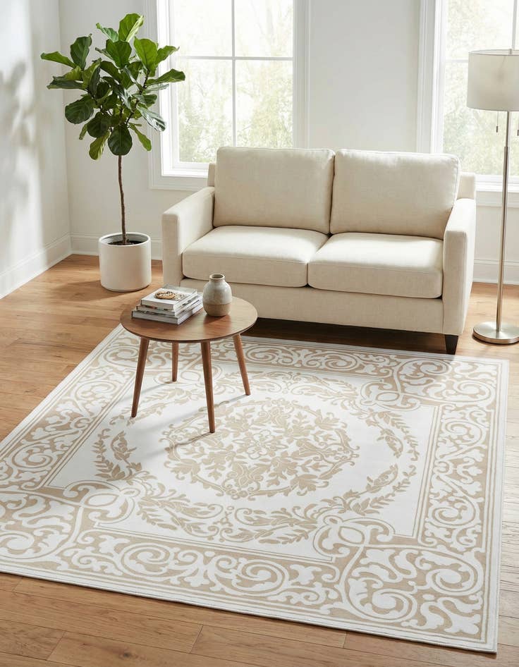 Detail image of 6' x 6' Hermitage Square Rug