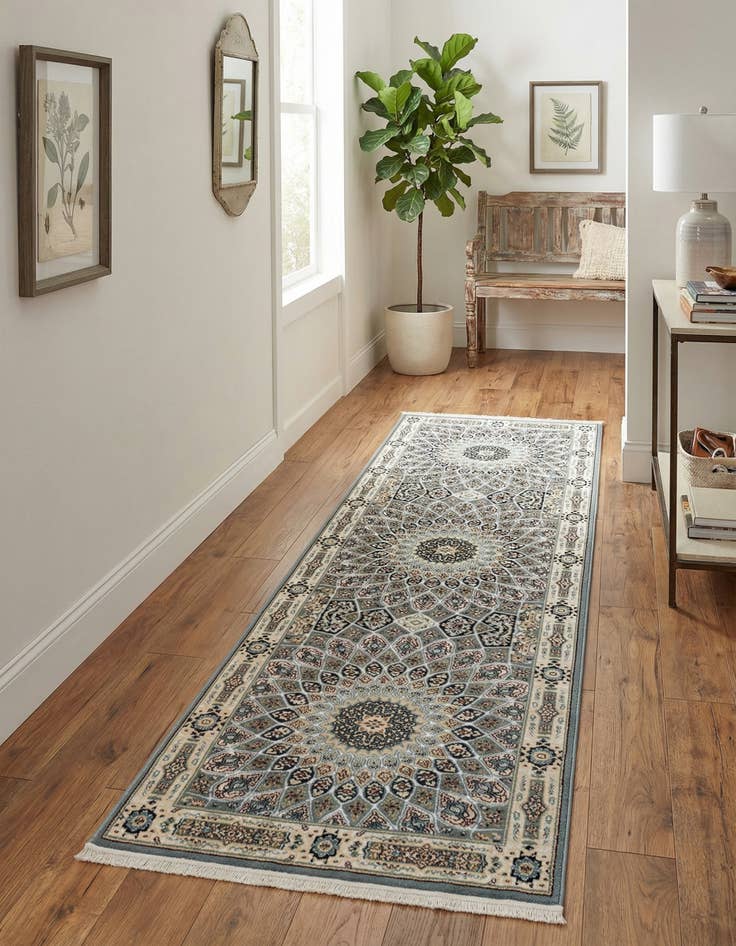 Detail image of 2' x 8' Nain Design Runner Rug