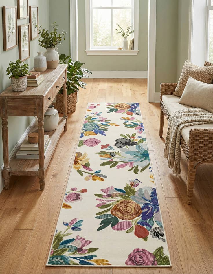 Detail image of 2' x 8' Blossom Runner Rug