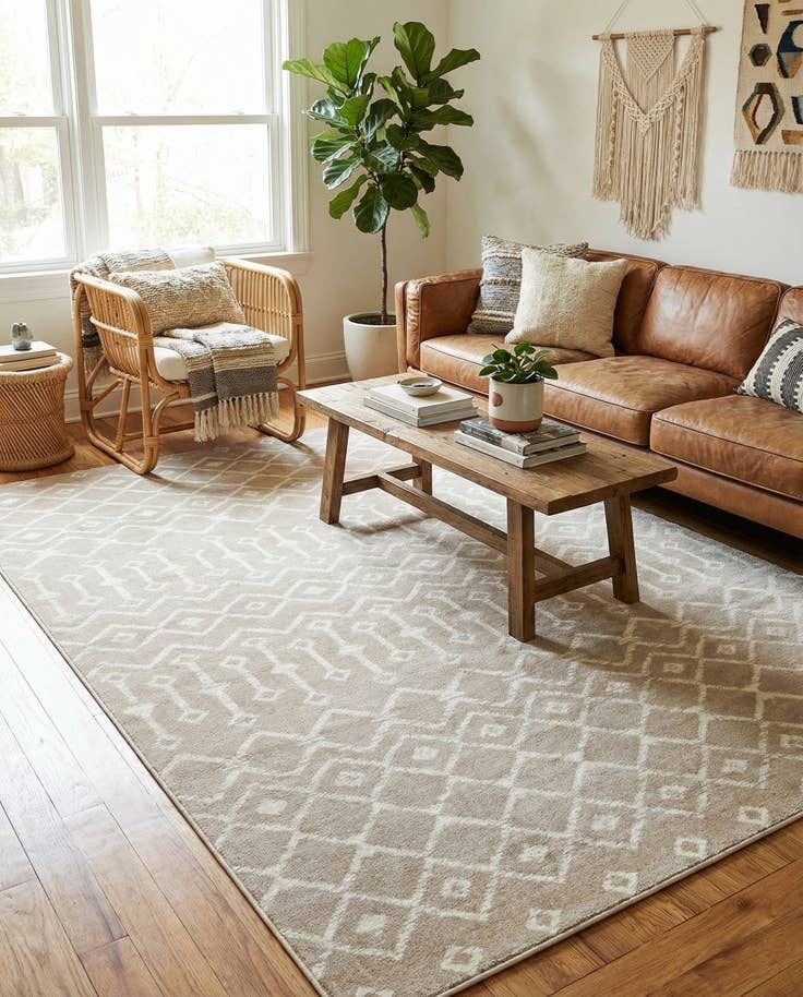 Detail image of 5' 3 x 8' Kasbah Trellis Rug